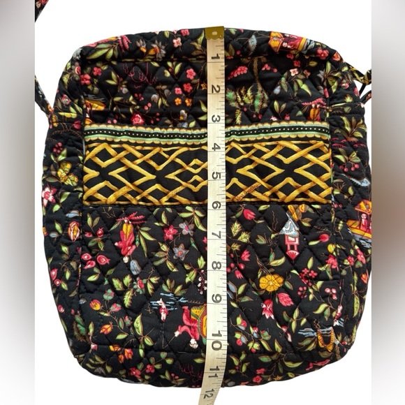 Vera Bradley Rare Retired Ming Mom's Day Out Black Multicolor Festive Bag Purse - Picture 4 of 10